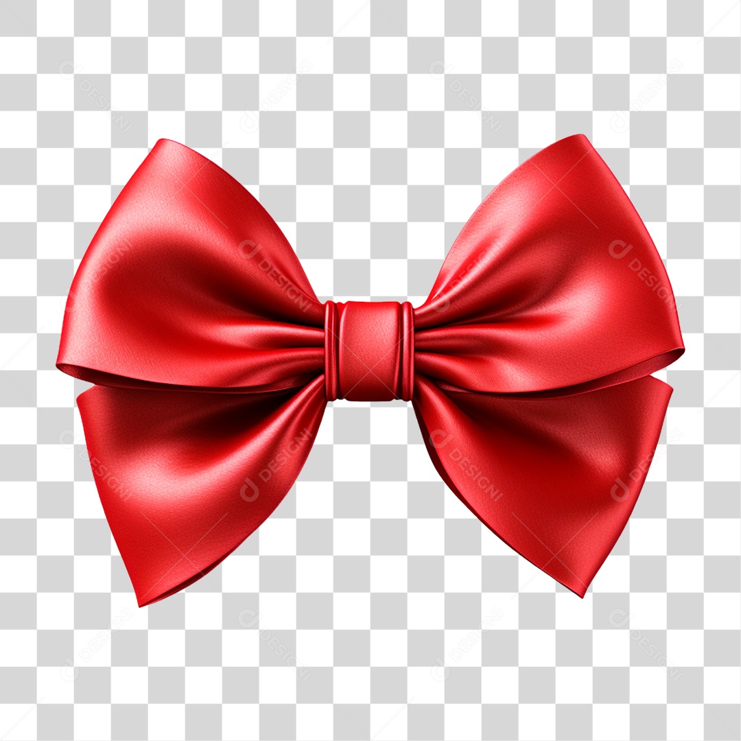 Laço Fita Vermelha Para Presentes de Natal PNG Transparente