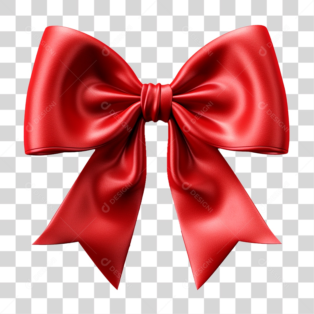 Laço Fita Vermelha Para Presentes de Natal PNG Transparente