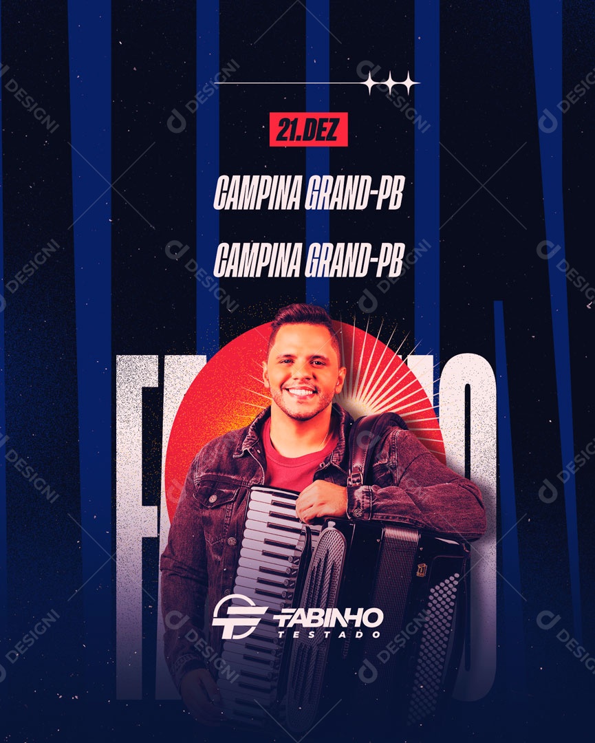 Social Media Flyer Fabinho Testado PSD Editável