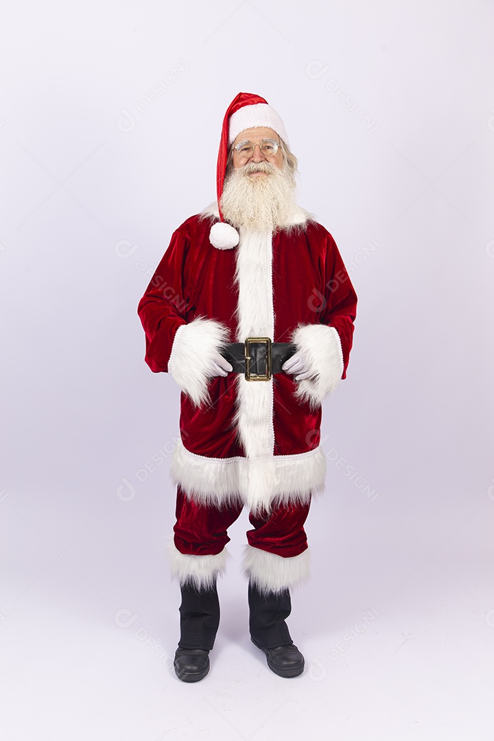 Papai Noel sobre fundo branco