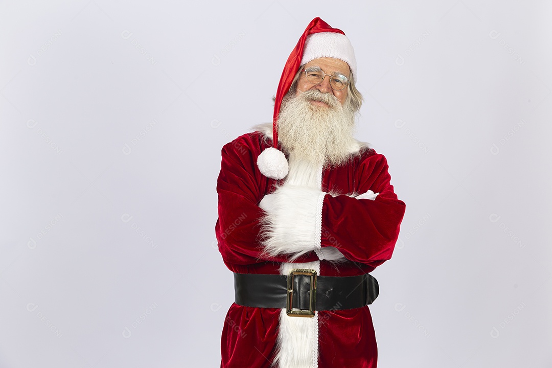Papai Noel sobre fundo branco