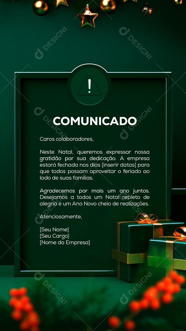 Story Announcement Dear Collaborators This Christmas We Want To Express Our Gratitude For Your Gratitude Social Media Editable PSD