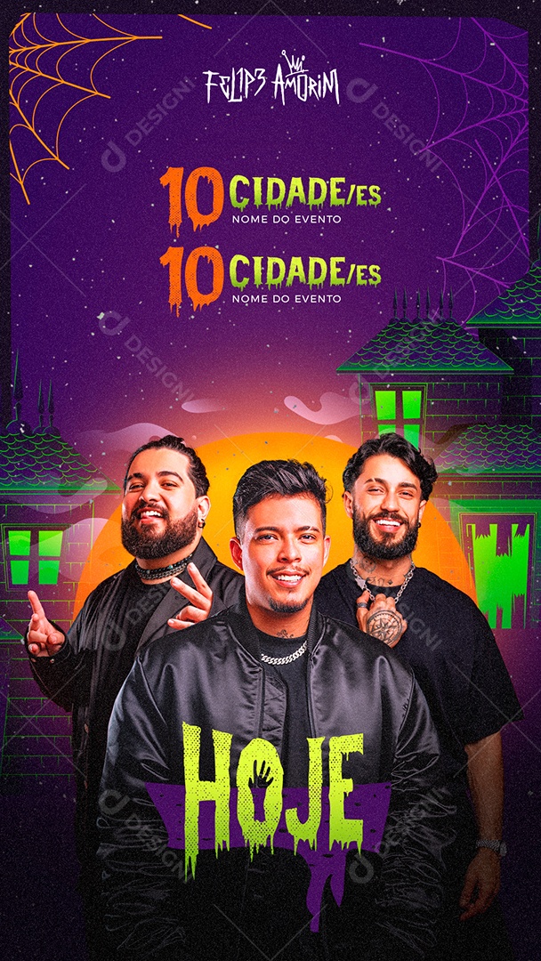 Social Media Flyer Story Felipe Amorin Today Editable PSD