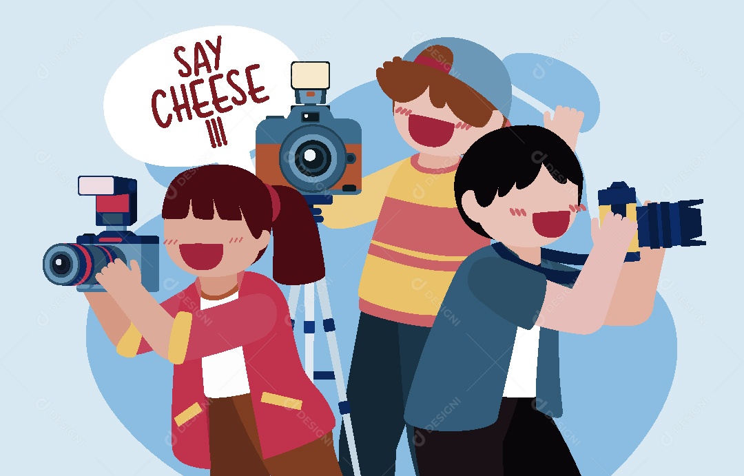 Capture o Momento Ilustração Vetor EPS