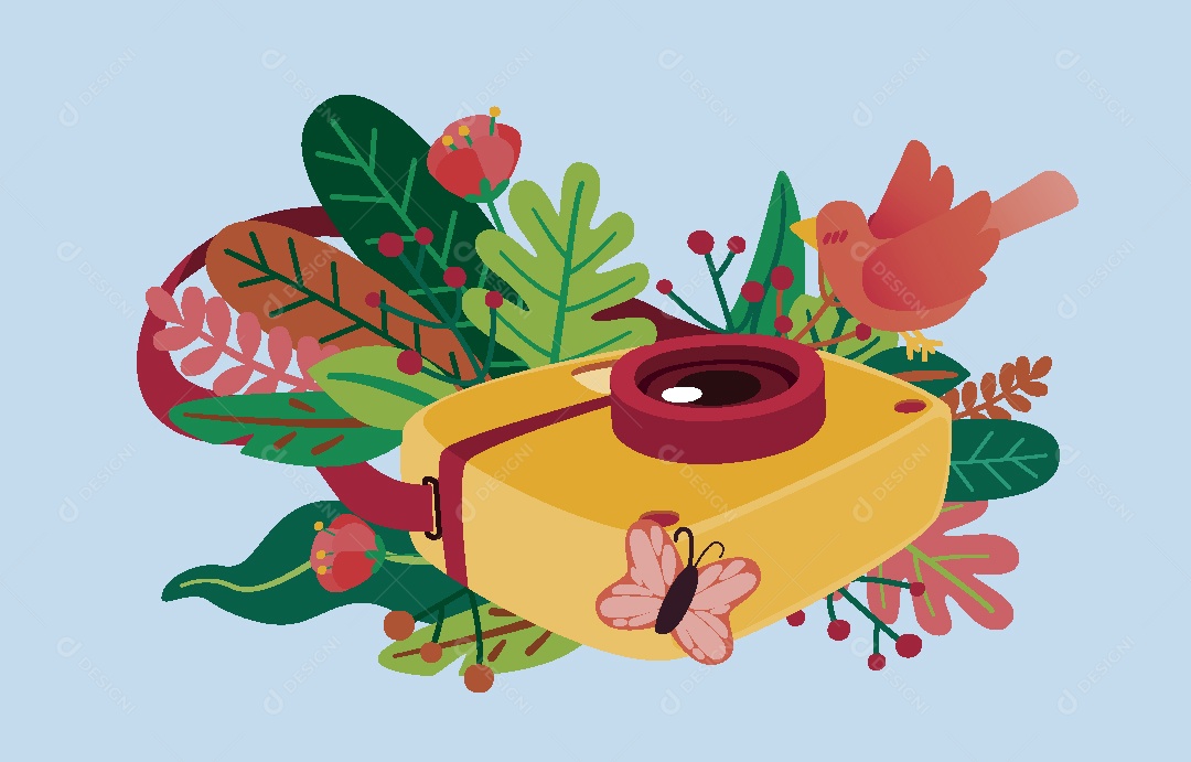 Capture o Momento Ilustração Vetor EPS