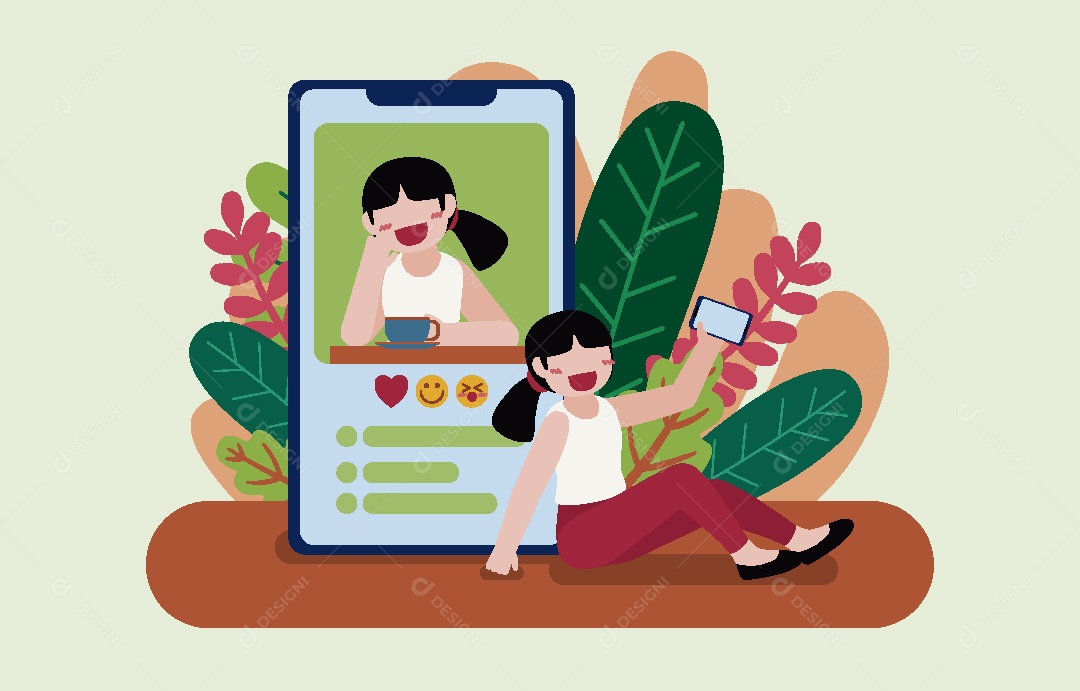 Capture o Momento Ilustração Vetor EPS