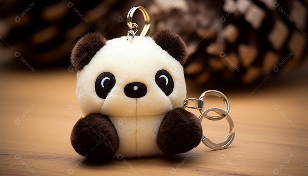 Fones de ouvido em formato de panda impresso em 3D