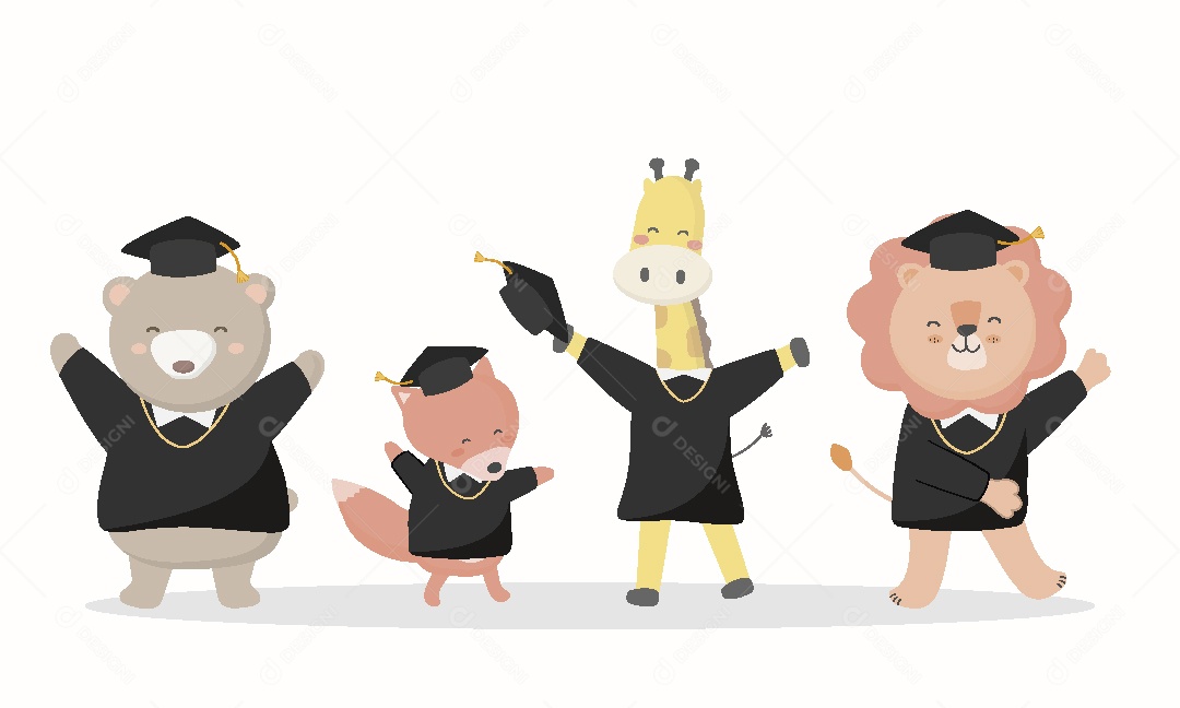 Animais Formados Ilustração Vetor EPS