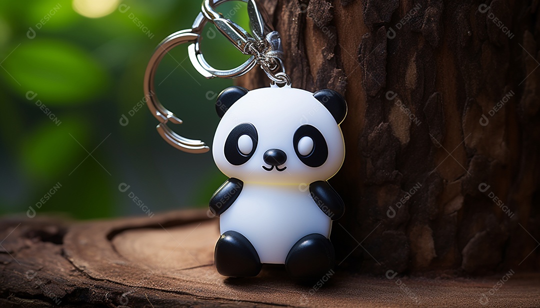 Fones de ouvido em formato de panda impresso em 3D