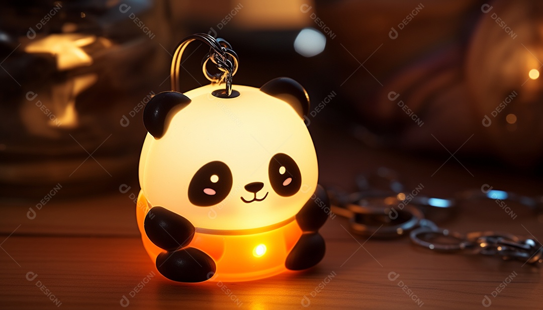 Fones de ouvido em formato de panda impresso em 3D