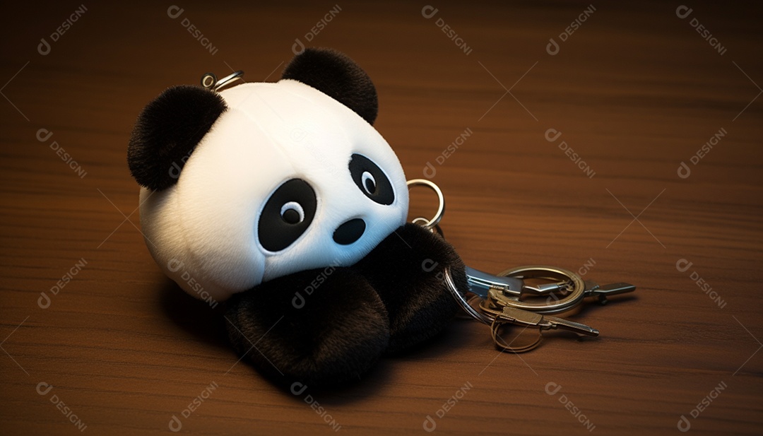 Fones de ouvido em formato de panda impresso em 3D