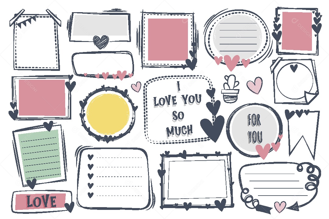 Conjunto de Caixa de Texto Ilustração Vetor EPS