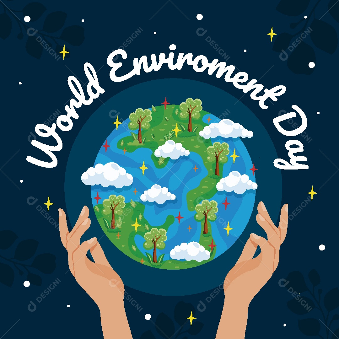 Dia Mundial do Meio Ambiente Ilustrações Vetor EPS