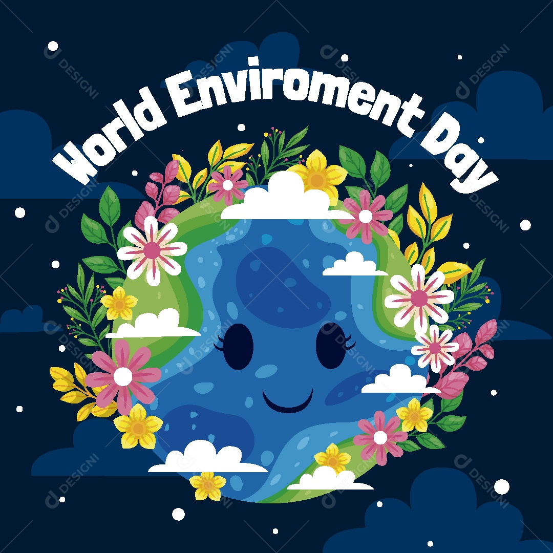 Dia Mundial do Meio Ambiente Ilustrações Vetor EPS