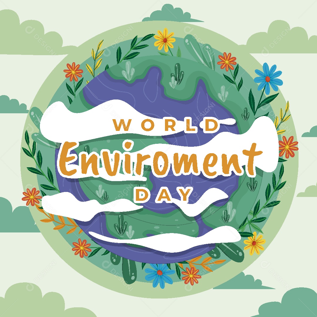 Dia Mundial do Meio Ambiente Ilustrações Vetor EPS