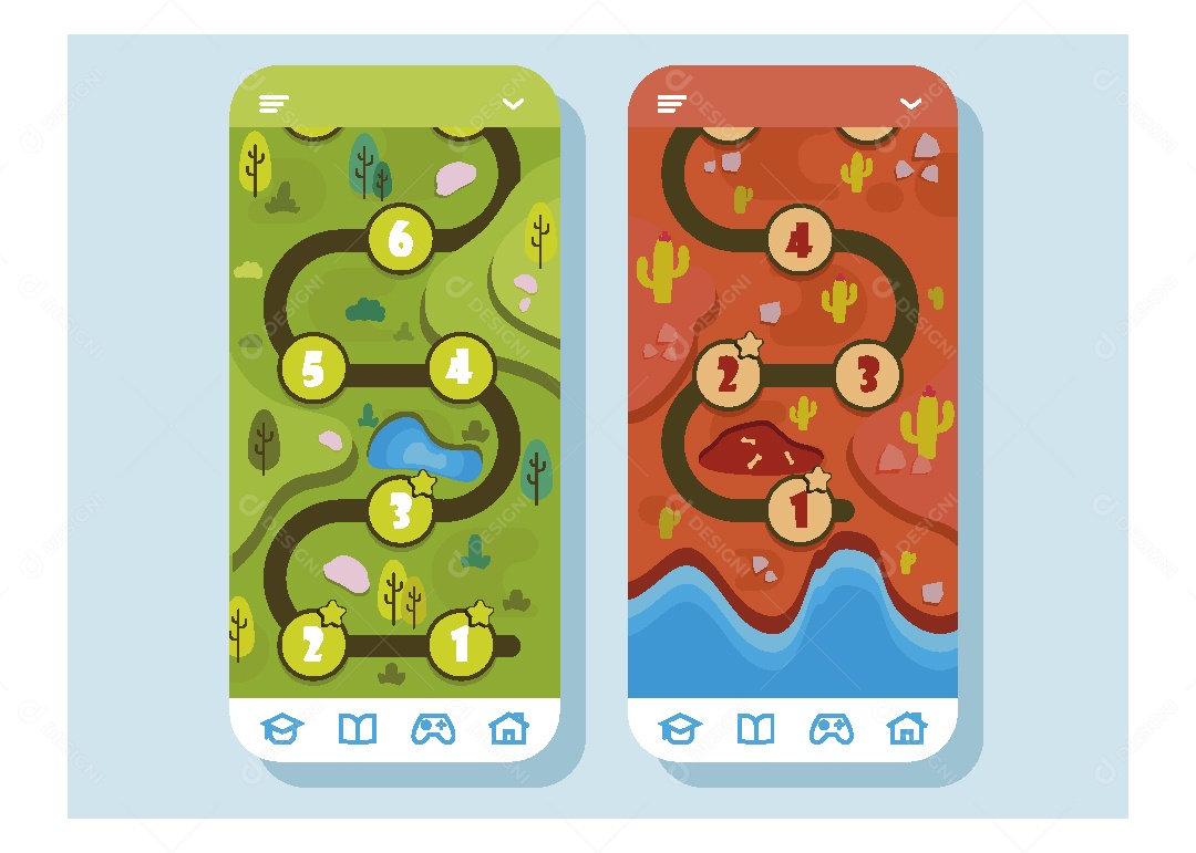 Mapa de Games Ilustração Vetor EPS