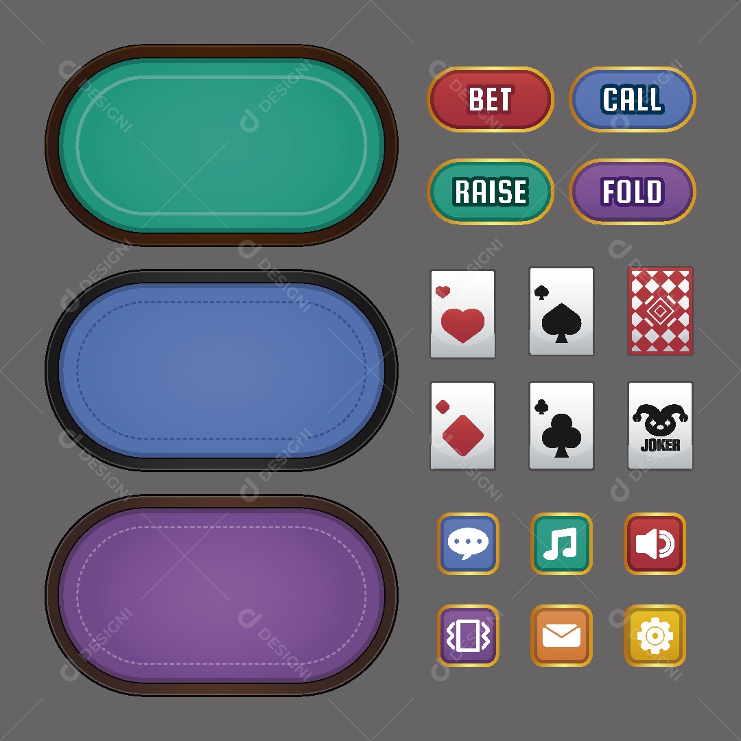 Ícones de Jogos de Cassino Ilustração Vetor EPS