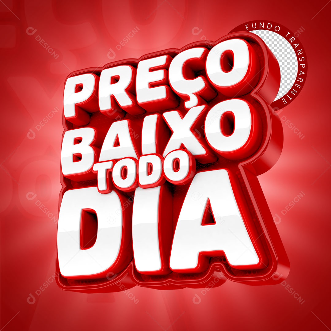 Everyday Low Price 3D Stamp for PSD Composition