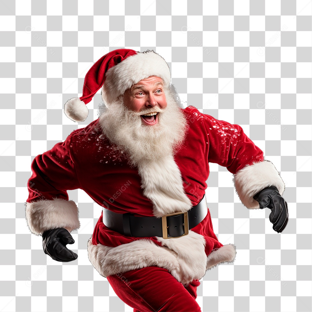 Papai Noel Final de Ano Natal PNG Transparente