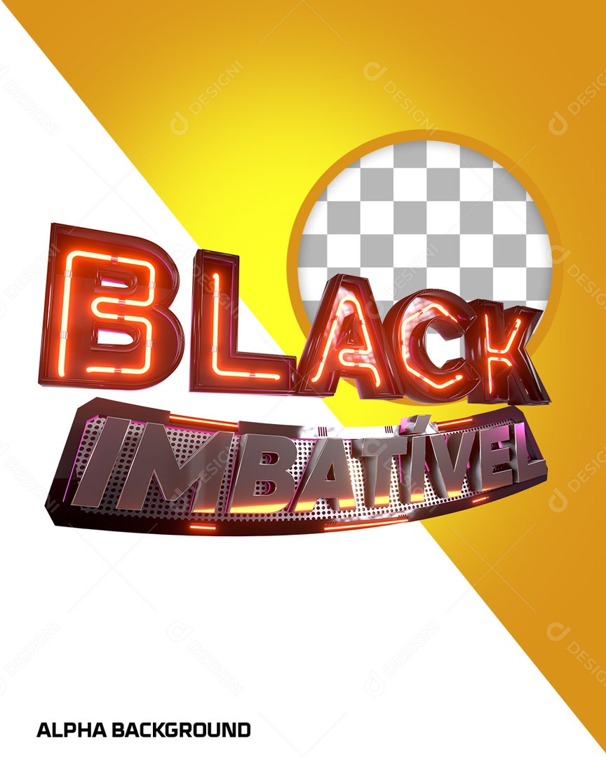 Texto 3D Black Friday Para Composição PSD