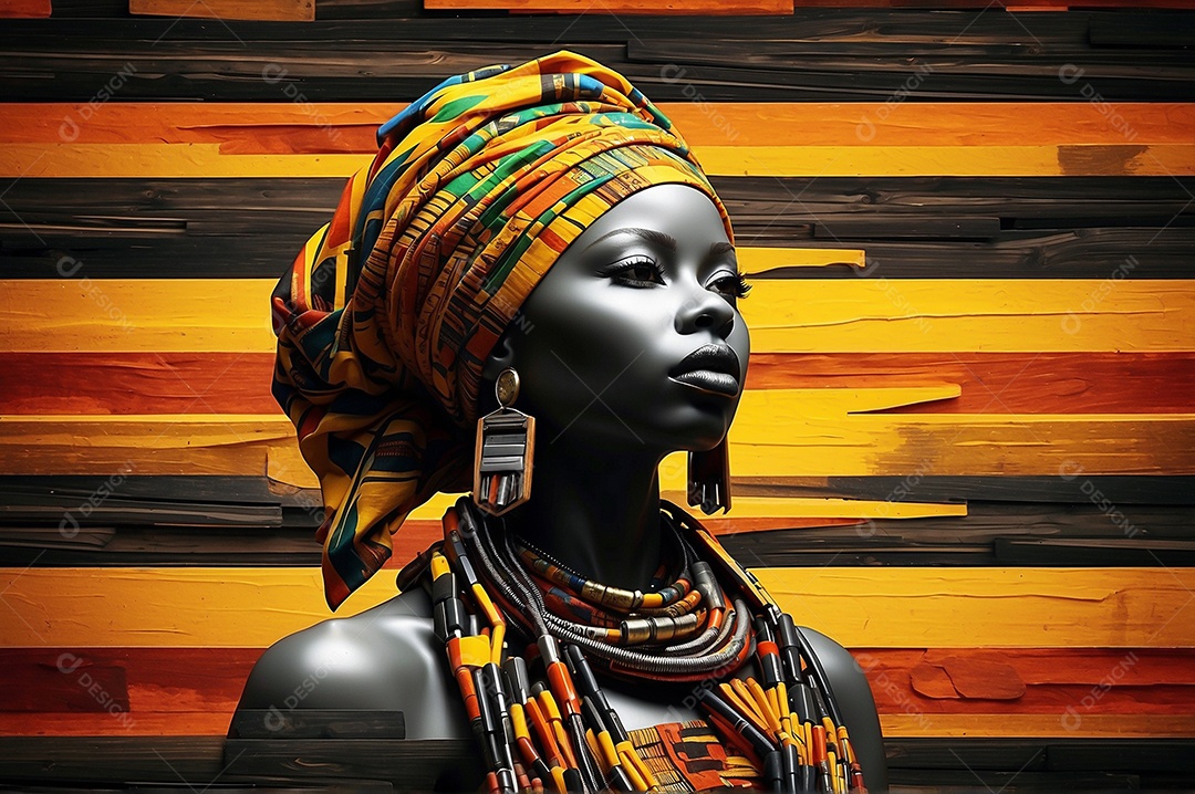 Imagem do mês da história negra com pessoas cultura africana IA generativa