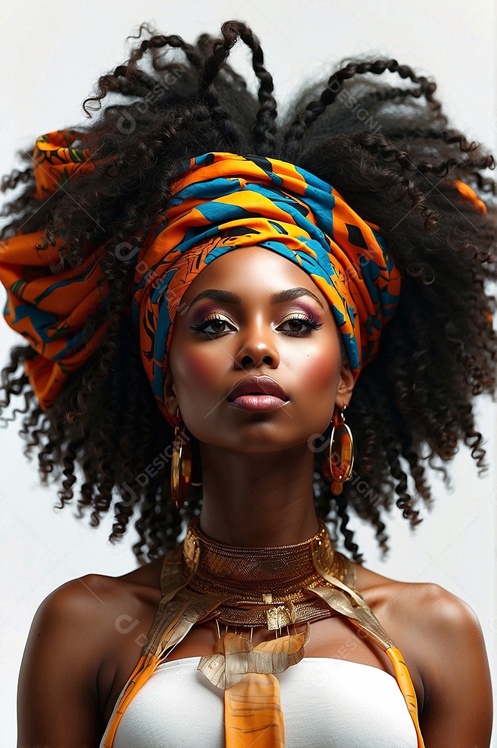 Imagem do mês da história negra com pessoas cultura africana IA generativa