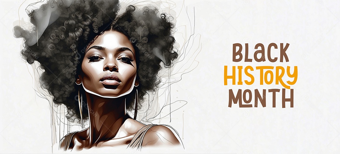 Imagem do mês da história negra com pessoas cultura africana IA generativa