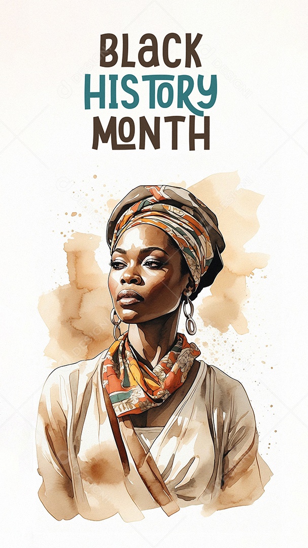 Imagem do mês da história negra com pessoas cultura africana IA generativa