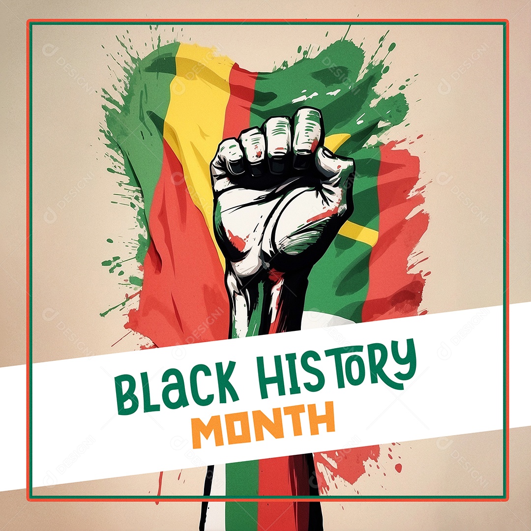 Imagem do mês da história negra com pessoas cultura africana IA generativa