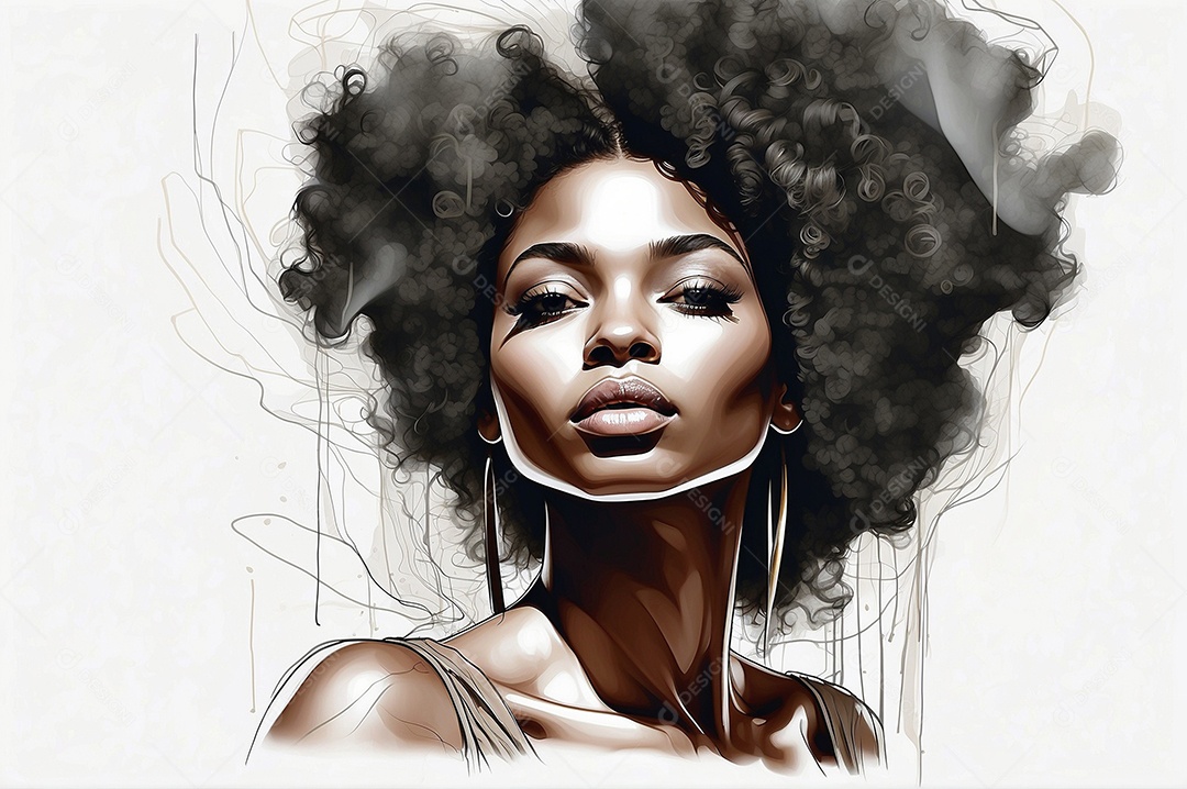 Imagem do mês da história negra com pessoas cultura africana IA generativa