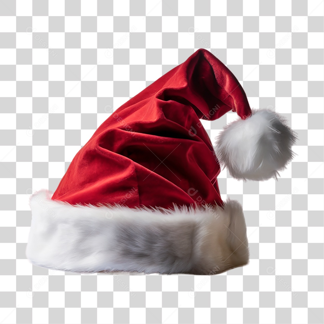 Chapéu Vermelho de Natal de Papai Noel PNG Transparente