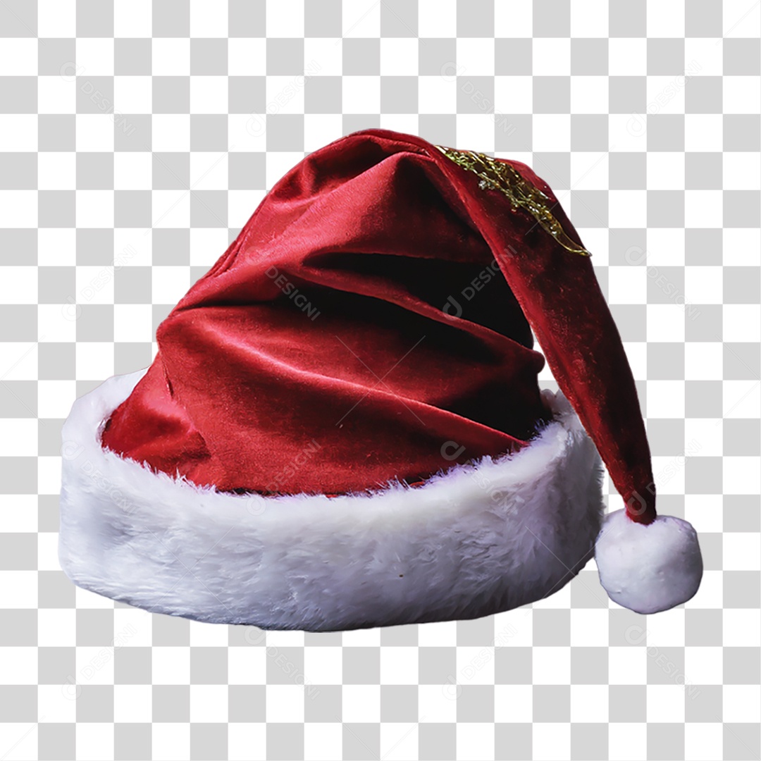 Chapéu Vermelho de Natal de Papai Noel PNG Transparente