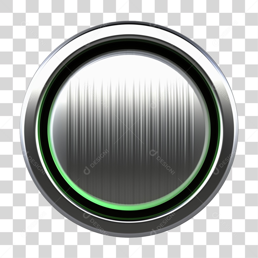 Placa de De Metal Redonda PNG Transparente