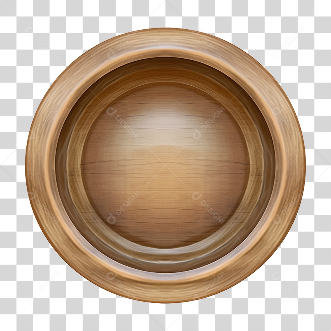 Placa De Madeira Redonda PNG Transparente