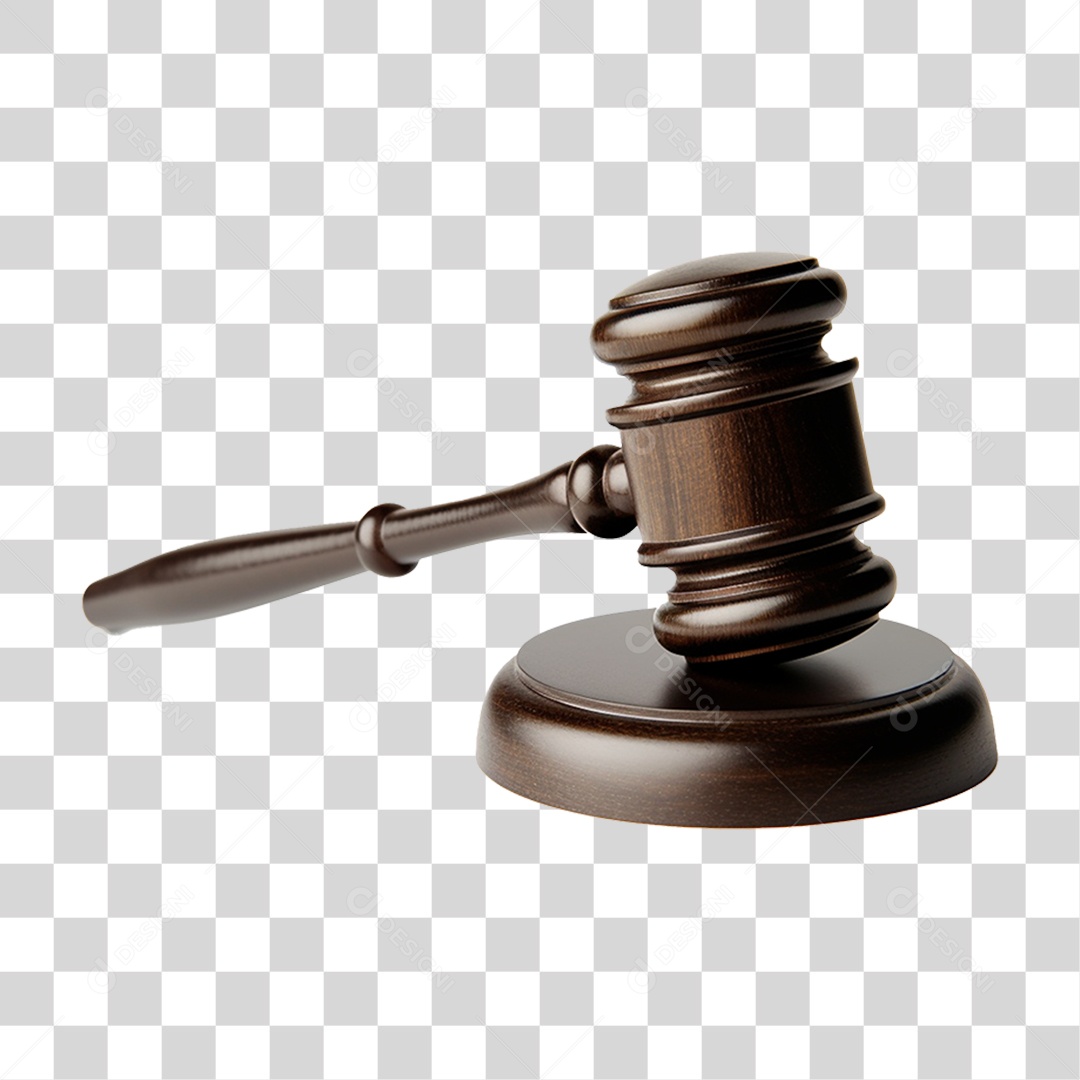 Martelo de Madeira Juiz PNG Transparente