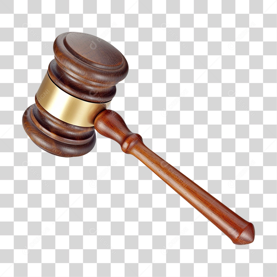 Martelo de Madeira Juiz PNG Transparente
