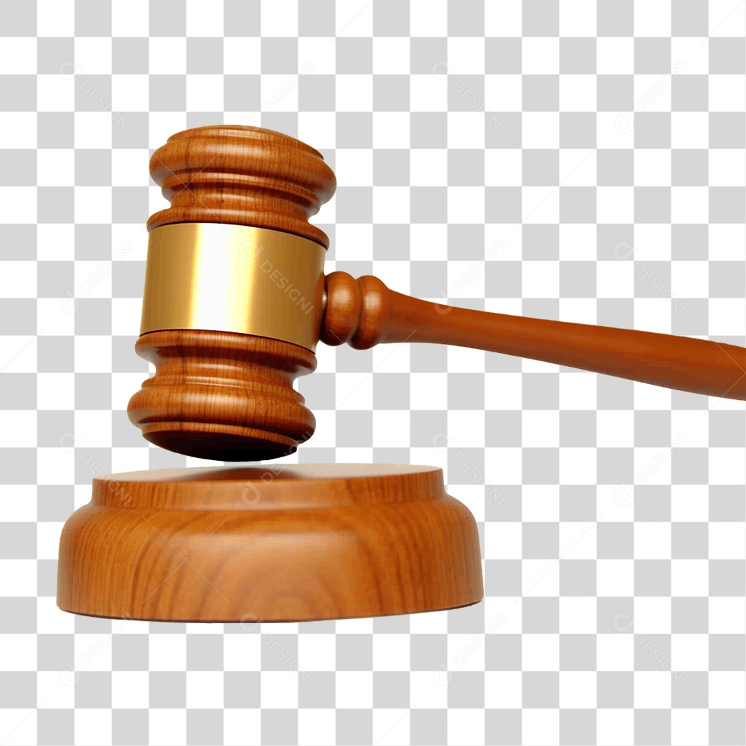 Martelo de Madeira Juiz PNG Transparente