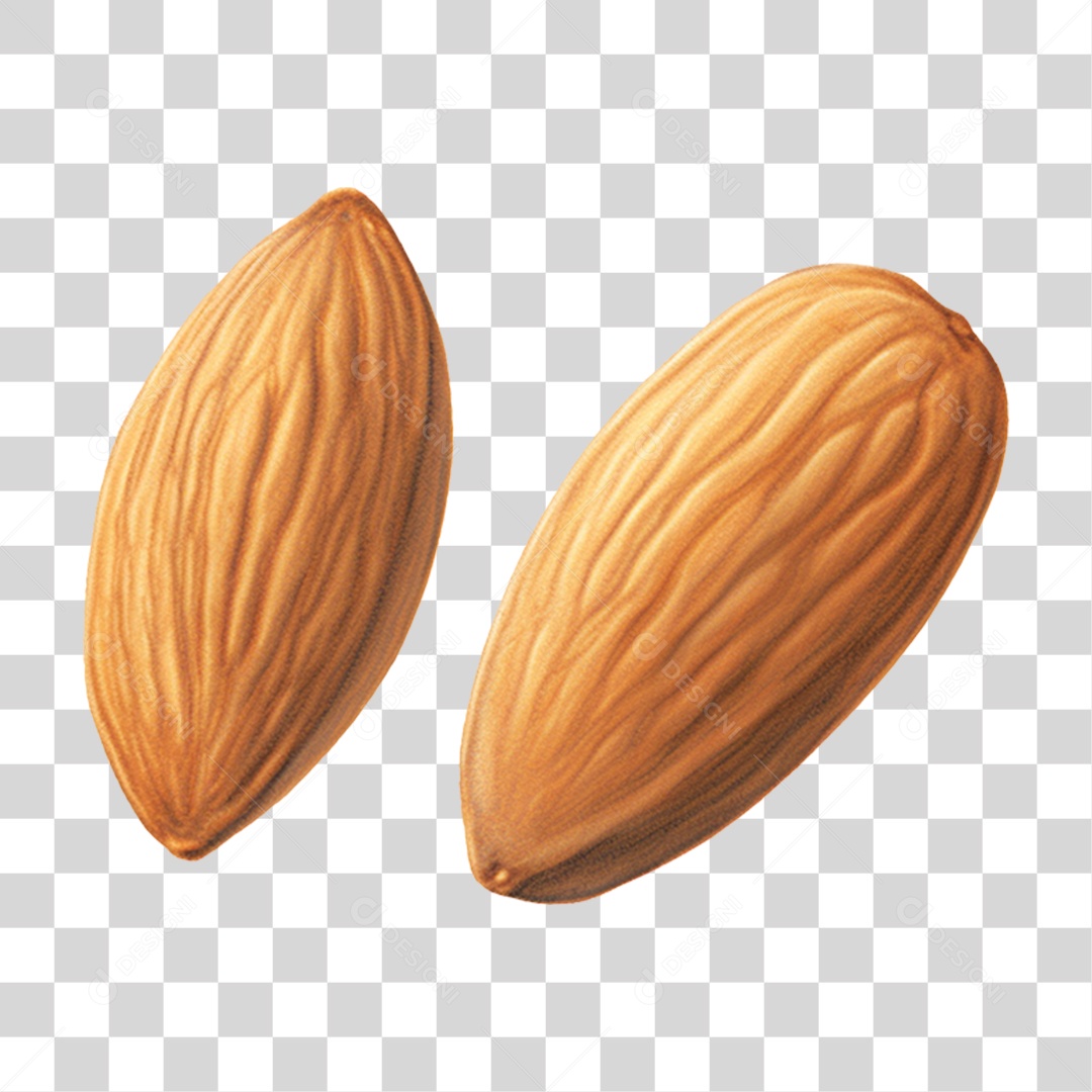 Frutas Amêndoa PNG Transparente