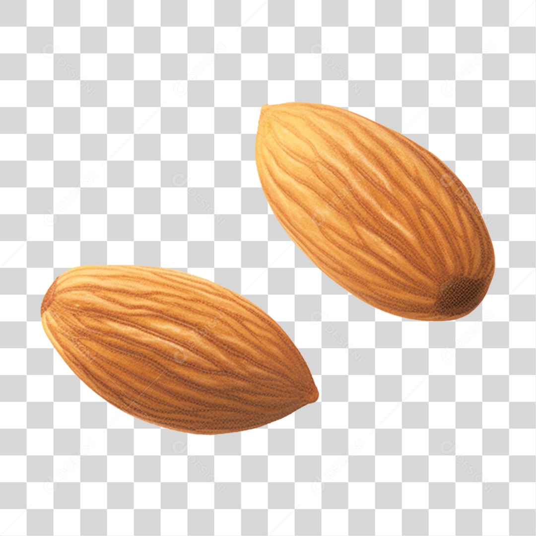 Frutas Amêndoa PNG Transparente