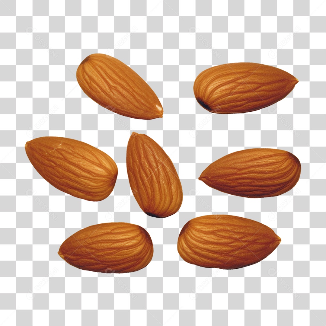 Frutas Amêndoa PNG Transparente