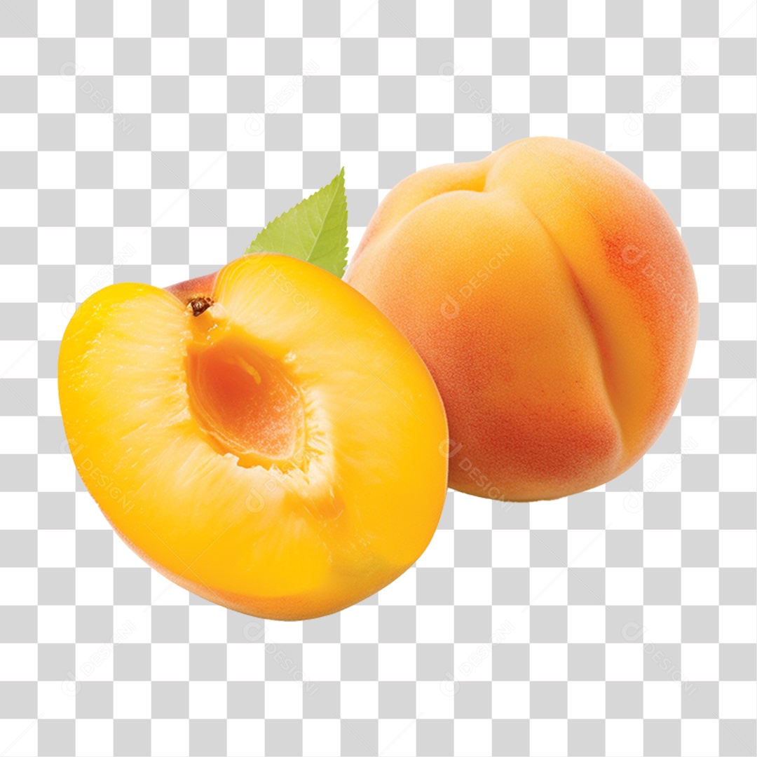 Fruta Pêssego PNG Transparente