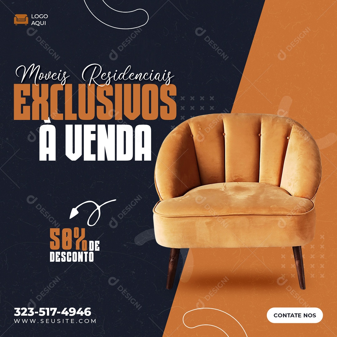 Social Media Móveis Residenciais à Venda PSD Editável