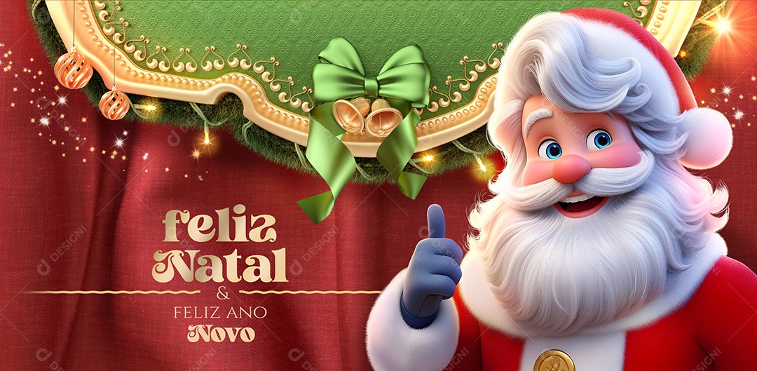 Banner Feliz Natal & Feliz Ano Novo Social Media PSD Editável