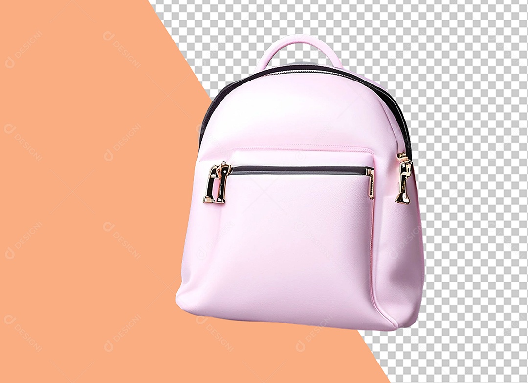 Elemento 3D Mochila Rosa para Composição PSD