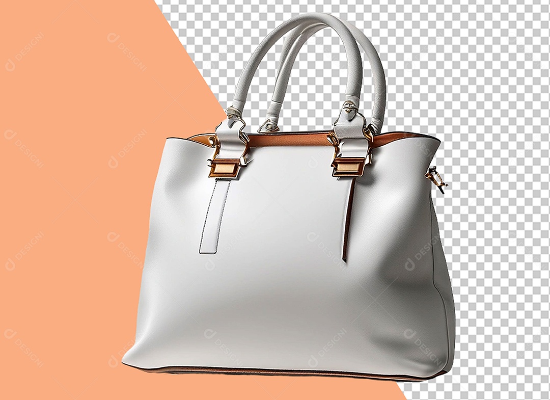 Bolsa Branca Elemento 3D para Composição PSD