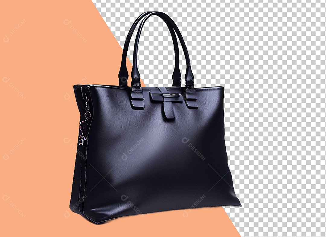 Bolsa Preta Elemento 3D para Composição PSD