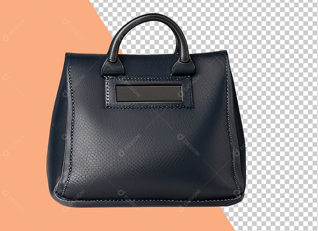 Elemento 3D Bolsa Preta para Composição PSD