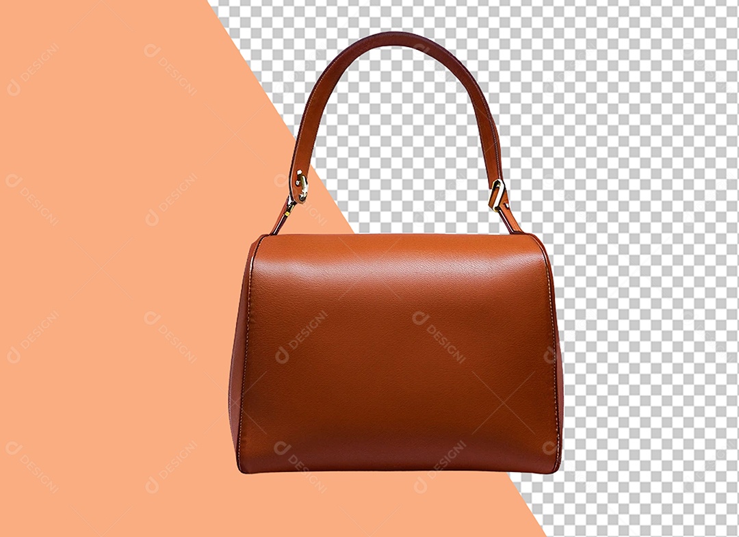 Bolsa Marrom Elemento 3D para Composição PSD