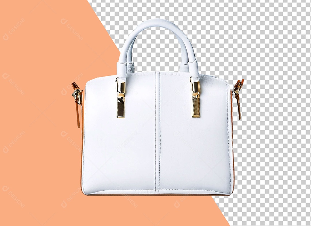 Bolsa Branca Elemento 3D para Composição PSD