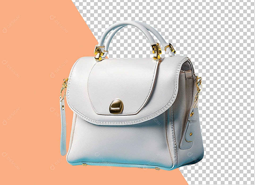 Bolsa Branca Elemento 3D para Composição PSD